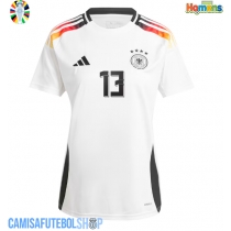 Camisa de time de futebol Alemanha Thomas Muller #13 Replicas 1º Equipamento Europeu 2024 Manga Curta